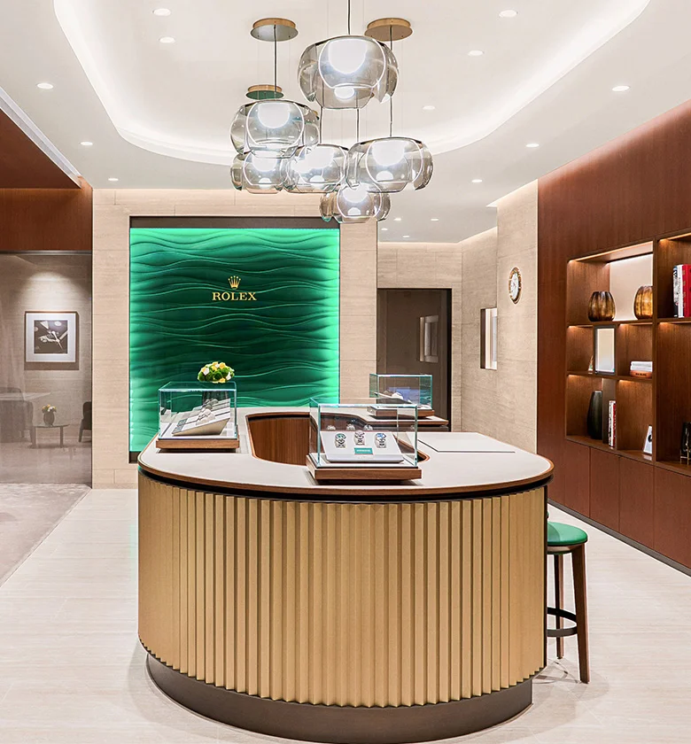 Interior view of Chang Ein Hong Rolex Retail Store in Brunei. - Chang Ein Hong