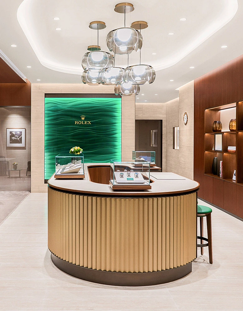 Interior view of Chang Ein Hong Rolex Retail Store in Brunei. - Chang Ein Hong