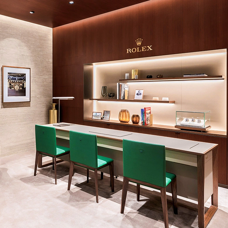 Interior view of Chang Ein Hong Rolex Retail Store in Brunei. - Chang Ein Hong