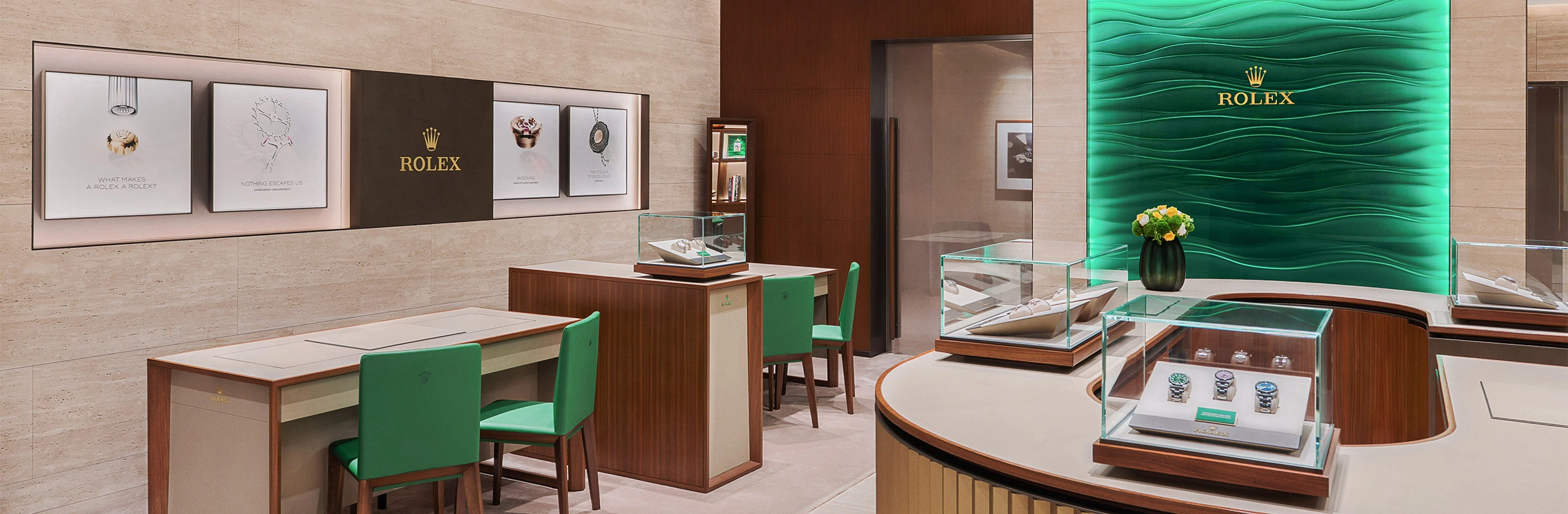 Interior view of Chang Ein Hong Rolex Retail Store in Brunei. - Chang Ein Hong