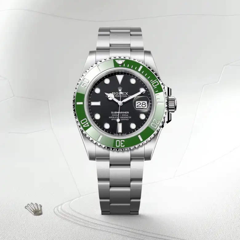The The Rolex Submariner Date in Oystersteel shown against a muted, elegant background. - Chang Ein Hong