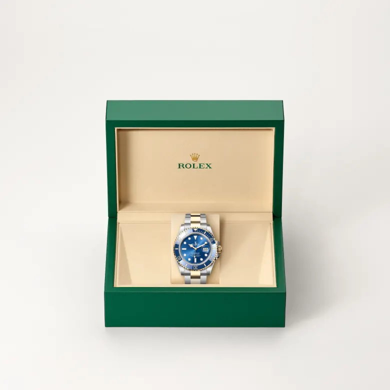 The The Rolex Submariner Date in Oystersteel and yellow gold in the Rolex presentation box. - Chang Ein Hong