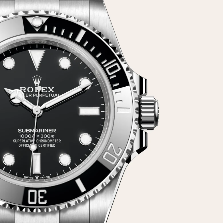 A close-up view of the The Rolex Submariner in Oystersteel. - Chang Ein Hong