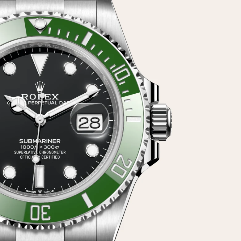 A close-up view of the The Rolex Submariner Date in Oystersteel. - Chang Ein Hong