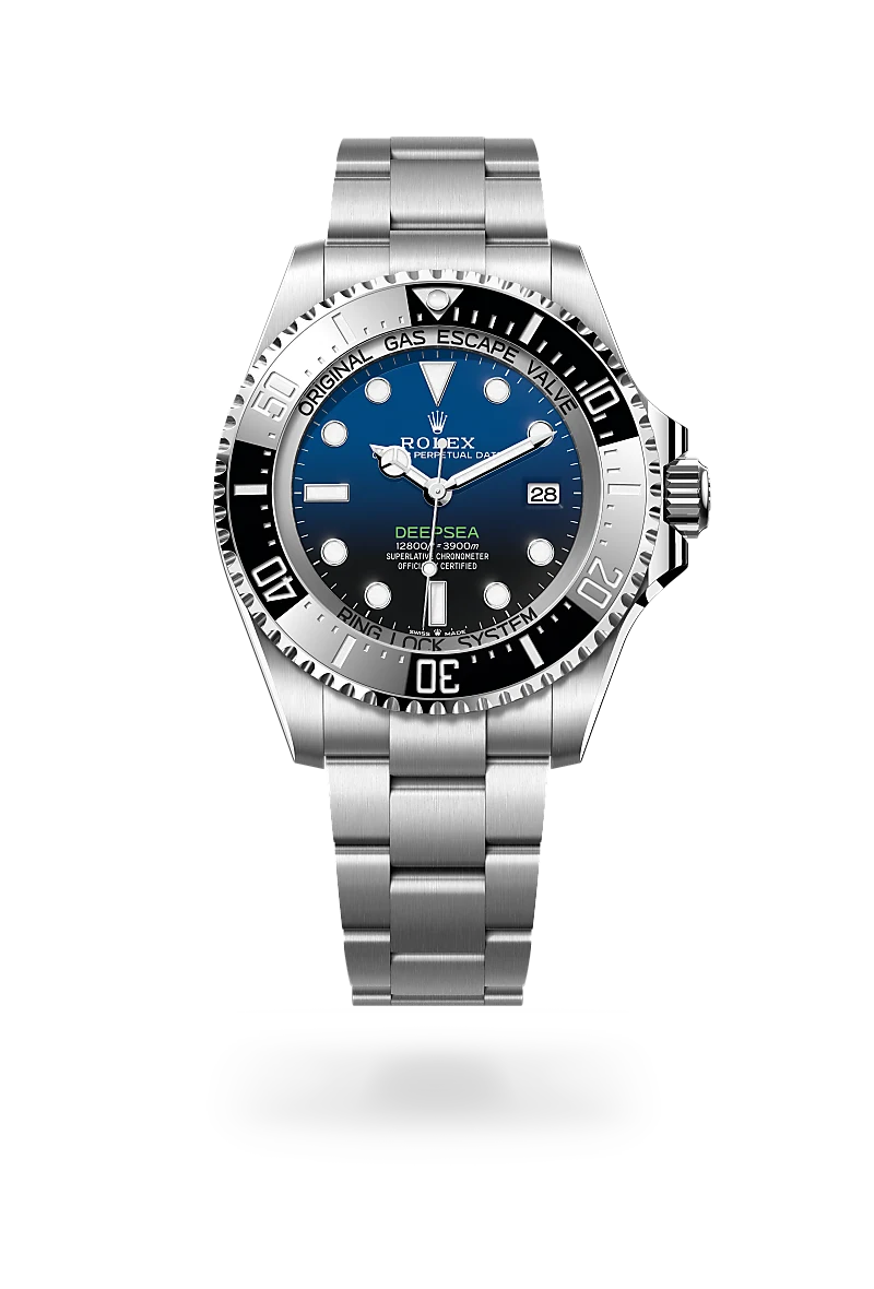 Rolex Deepsea in Oystersteel with D-Blue gradient dial, unidirectional rotatable black Cerachrom bezel, Ring Lock System and Oyster bracelet - Chang Ein Hong