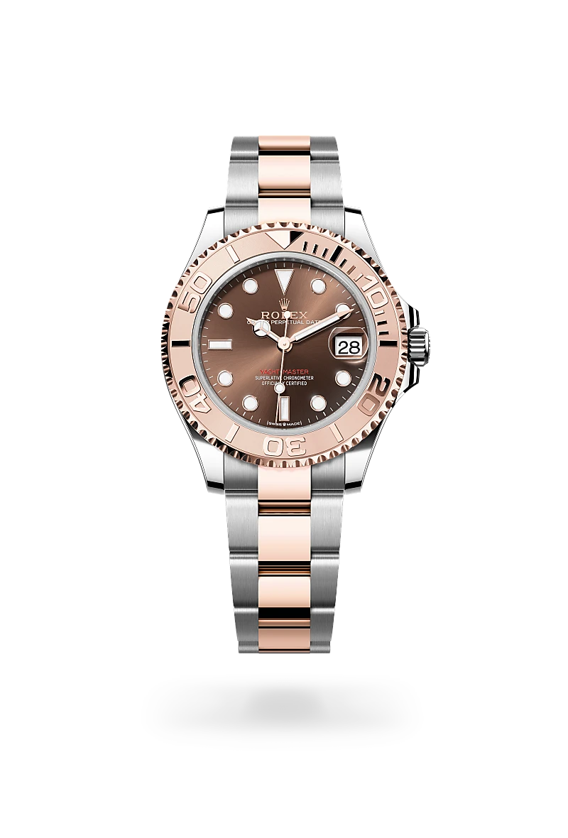 Rolex Yacht-Master 37 in Everose Rolesor with chocolate dial, bidirectional rotatable Everose gold bezel and Oyster bracelet - Chang Ein Hong