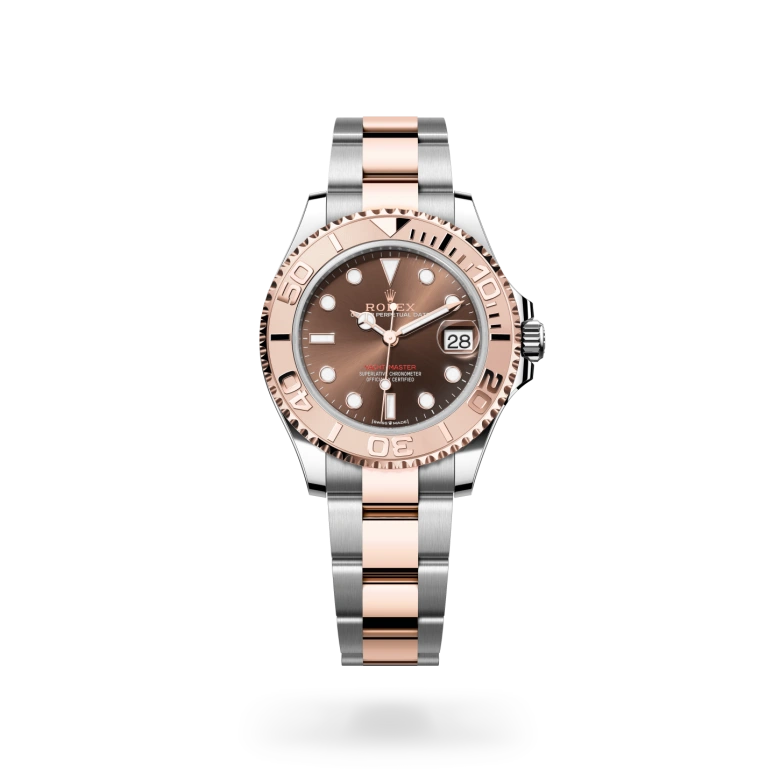 Rolex Yacht-Master 37 in Everose Rolesor with chocolate dial, bidirectional rotatable Everose gold bezel and Oyster bracelet - Chang Ein Hong